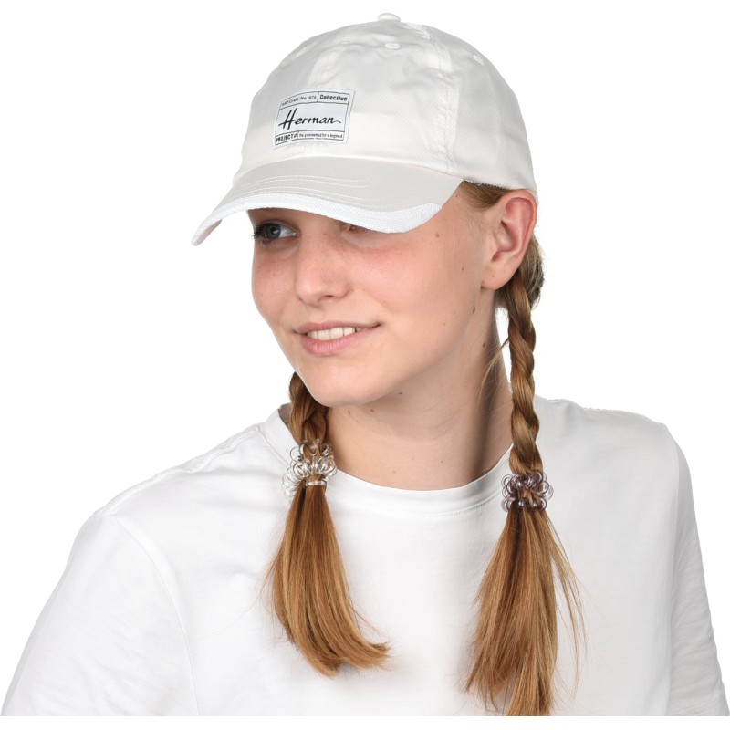 microfiber baseball cap with mesh