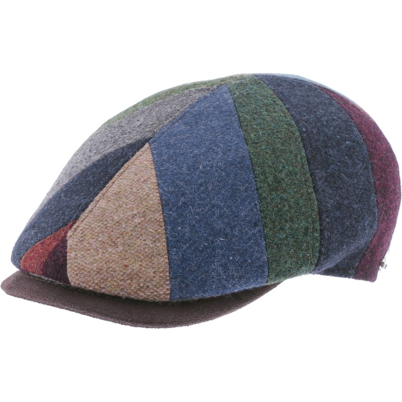 Casquette plate en patchwork