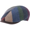 Casquette plate en patchwork