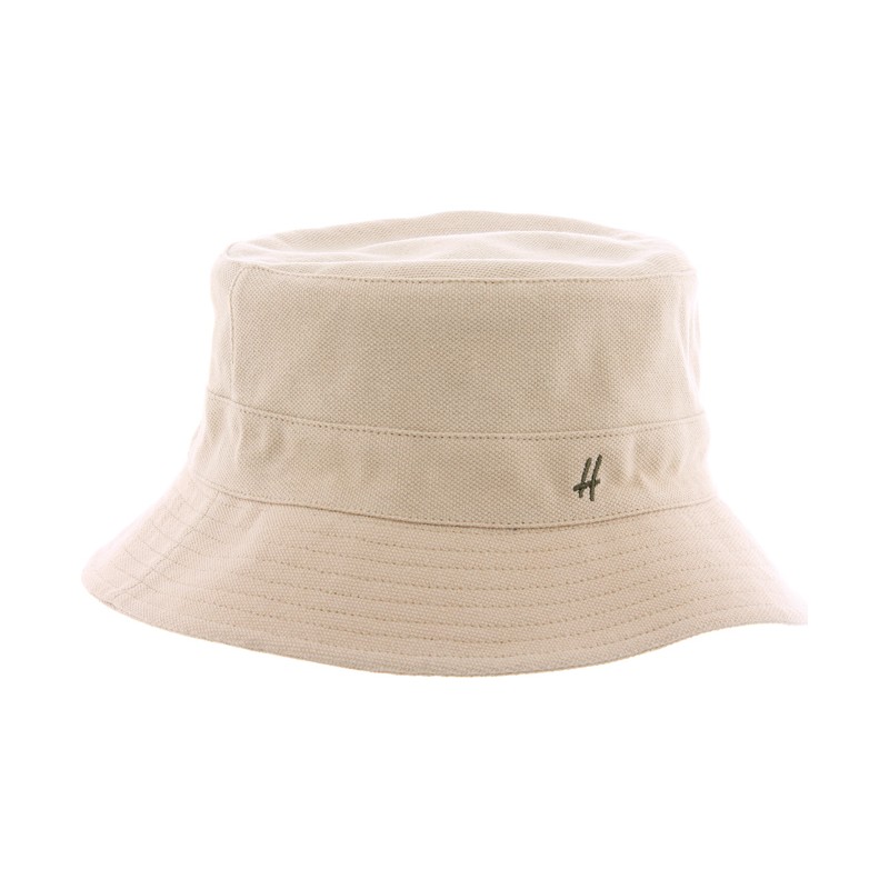 Plain color pique cotton bucket