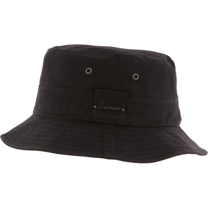 plain colour waxed cotton sunhat