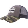 Casquette trucker avec visière camouflage, fermeture plastique "snapba