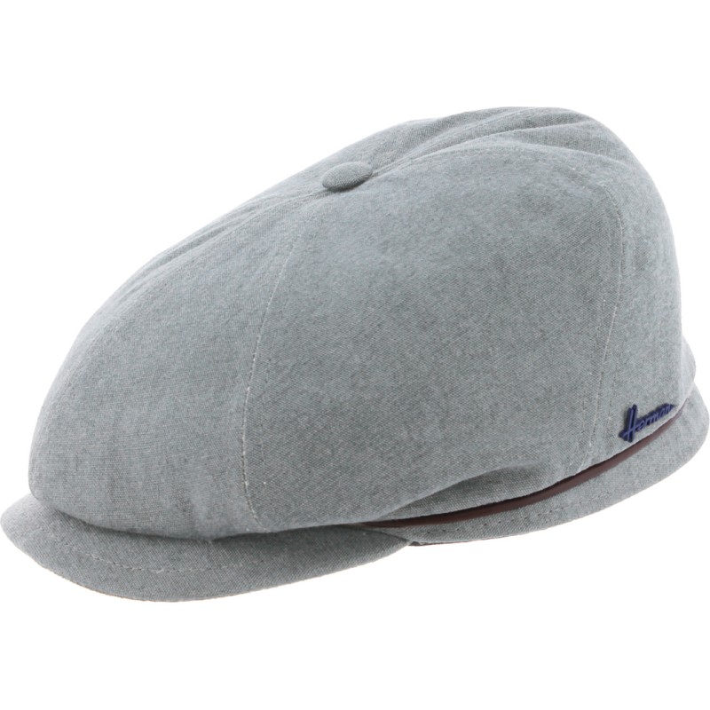 Casquette 8 côtes unie avec passepoil