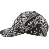 Bandana pattern baseball cap with velcro closing