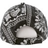 Bandana pattern baseball cap with velcro closing