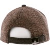 Tweed baseball cap, plain visor