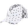 Casquette baseball à motif bandana avec fermeture velcro