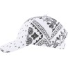 Bandana pattern baseball cap with velcro closing