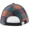 Checked tweed baseball cap, plain visor