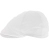 Casquette bec de cane lin/coton unie