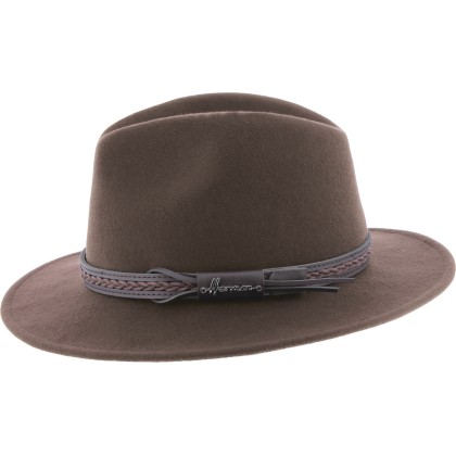 Adult hat large brim cut sewn plain color with twisted belt, with earm