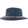 plain colour wide trim hat with embroidered gros grain