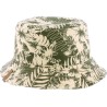 Tropical floral pattern bucket