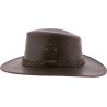 chapeau large en cuir