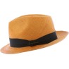 Small brim "Panama" hat bicolor