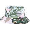 bob herman imprimé motif tropical rose et vert