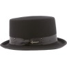 Chapeau haut de forme noir avec ruban