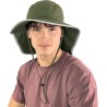 Sport hat, wide rim to protect the neck with jugular, UPF50