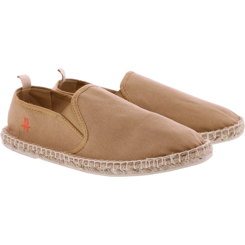 Plain color cotton espadrilles, with comfortable cotton fabric insole,