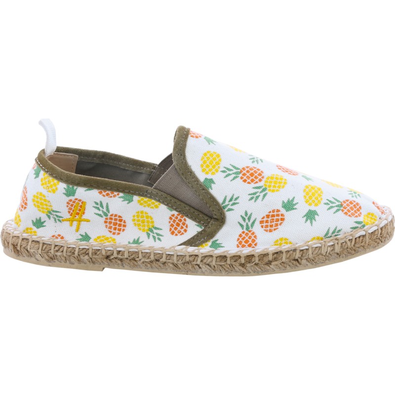 Pattern, cotton espadrilles, with comfortable cotton fabric insole, el