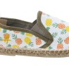 Pattern, cotton espadrilles, with comfortable cotton fabric insole, el