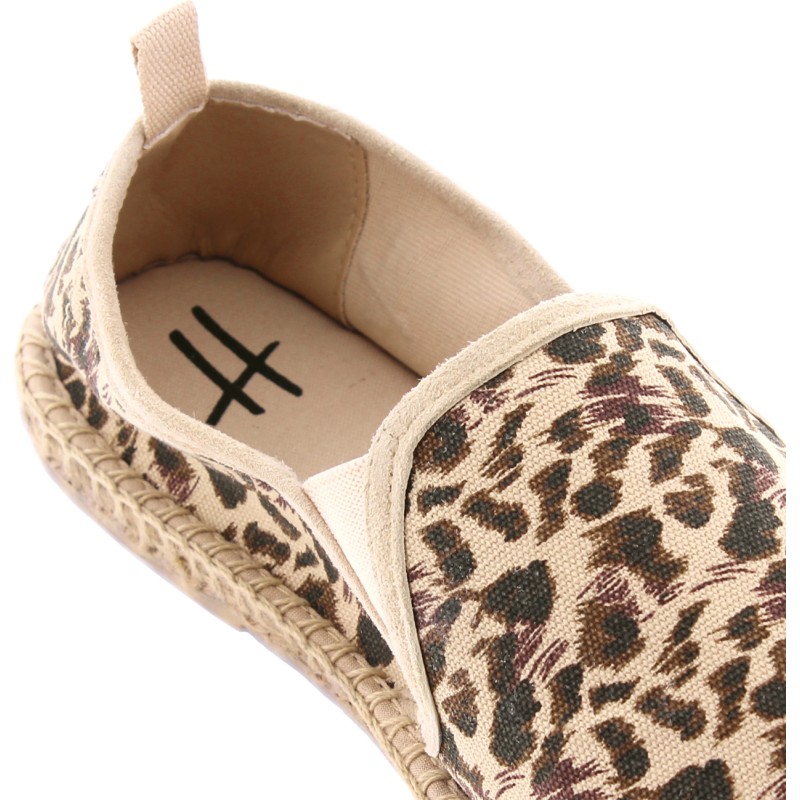 Pattern, cotton espadrilles, with comfortable cotton fabric insole, el