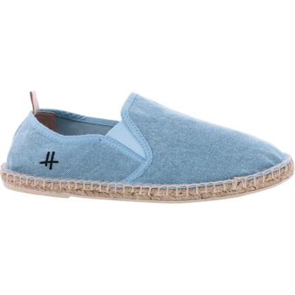 Plain color cotton espadrilles, with comfortable cotton fabric insole,