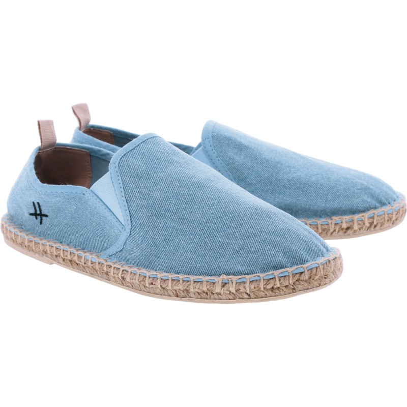 Plain color cotton espadrilles, with comfortable cotton fabric insole,