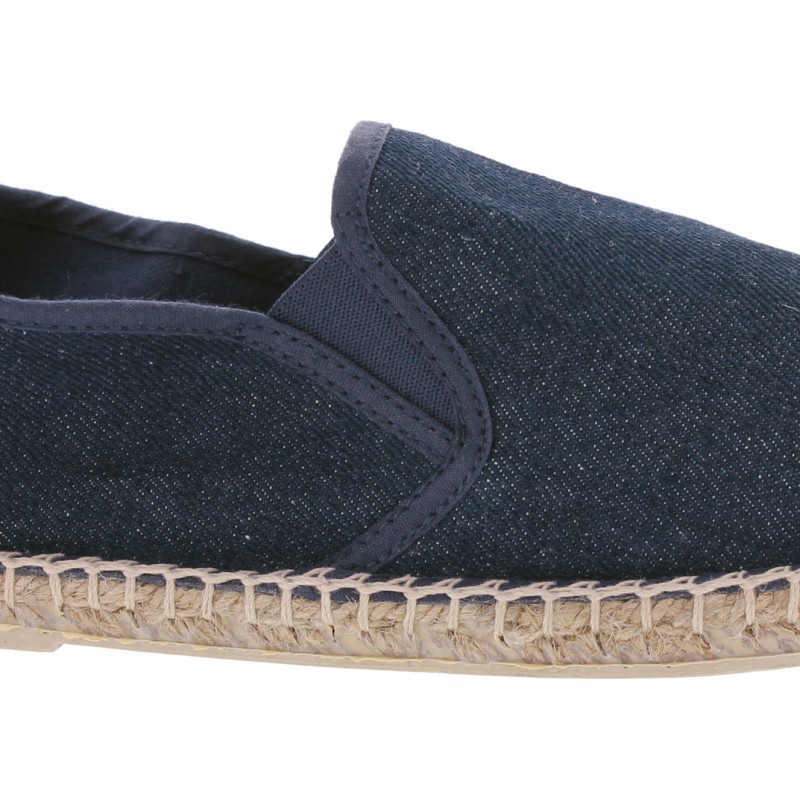 Plain color cotton espadrilles, with comfortable cotton fabric insole,