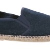 Plain color cotton espadrilles, with comfortable cotton fabric insole,