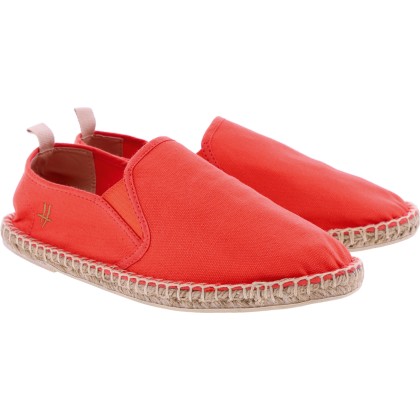 Plain color cotton espadrilles, with comfortable cotton fabric insole,