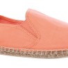 Espadrilles en coton unies avec semelle intérieure confortable en coto