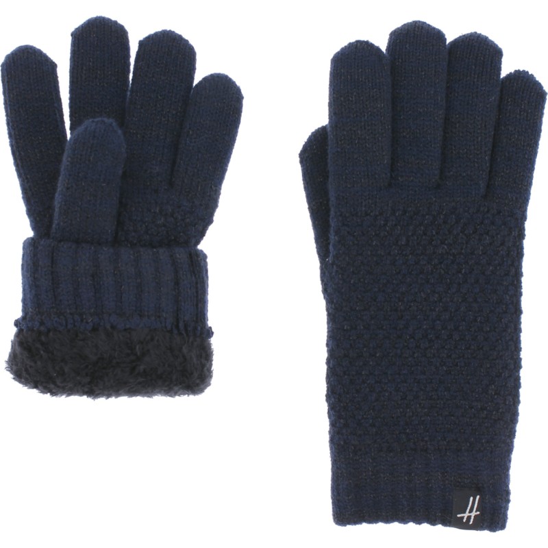 Gants femme en maille unie avec lurex doublé en teddy p