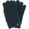 Children's gloves in plain knit with lurex, teddy lining