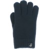 Gants enfant en maille unie avec lurex, doublure en teddy