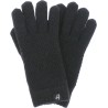 Women's knit gloves with lurex lined in teddy plush