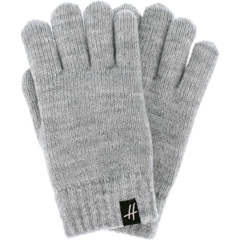 Gants enfant en maille unie avec lurex, doublure en teddy