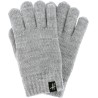 Children's gloves in plain knit with lurex, teddy lining