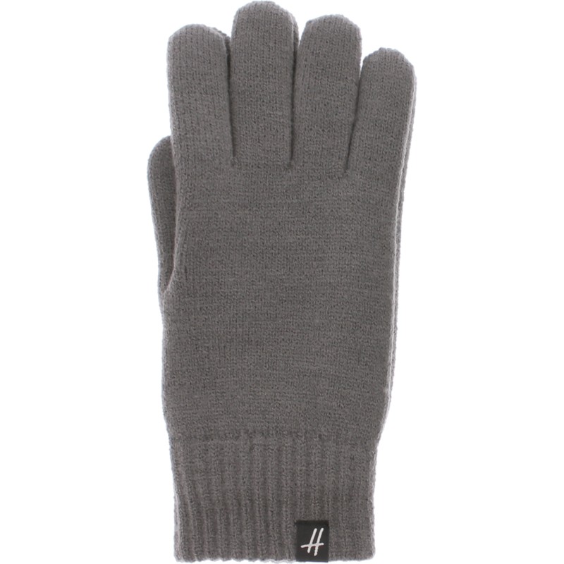 gants homme en maille coloris gris anthracite