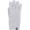 gants mixte en maille coloris gris clair