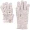 Gants femme en maille unie doublés en teddy plush