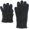 Gants femme en maille unie doublés en teddy plush