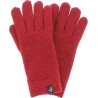 Women's knit gloves with lurex lined in teddy plush