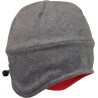 Children bicolor reversible beanie with drawstring