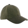 Tweed baseball cap, plain visor