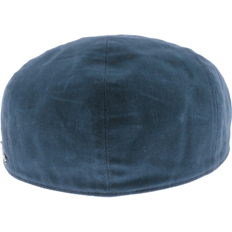 Waterproof waxed cotton flat cap