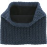 Cable-knit neck warmer with fleece lining