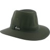 Large brim waterproof hat in waxed cotton