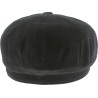 Waterproof waxed cotton newsboy cap