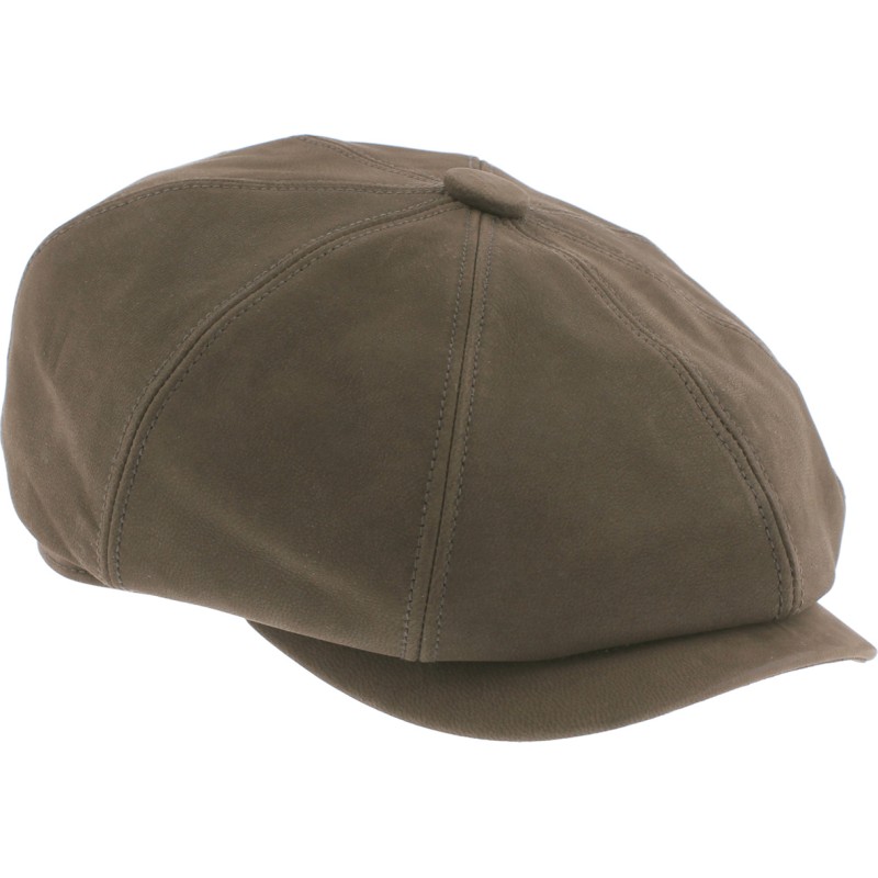 Sheepskin newsboy cap